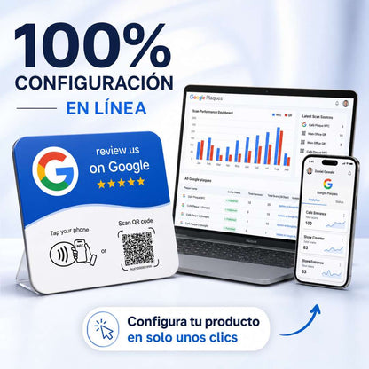Placa de Google Reviews